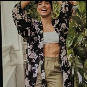 Spiritual Gangster Floral Kimono NWOT